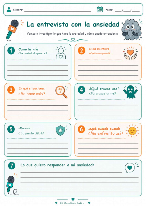 La entrevista con la ansiedad — Externalización y desmitificación