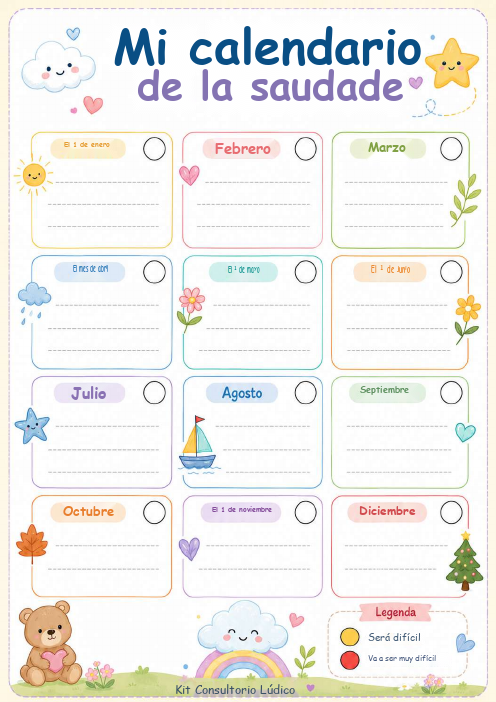El calendario de la falta — Preparando a los niños para las fechas difíciles durante el año