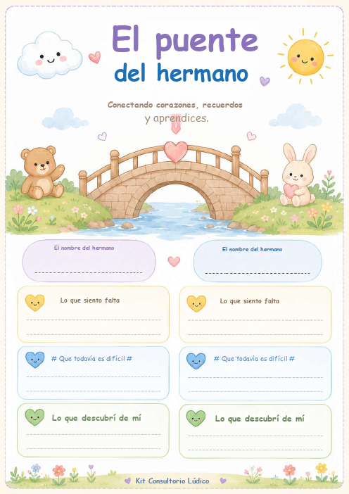 El puente del hermano — Trabajar en el duelo compartido entre hermanos que están sufriendo el duelo