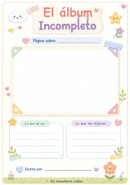 El álbum incompleto — Trabajar en el Lamento de Quien Perdió a Su Padre Muy Pequeño y Tiene Pocas Memorias