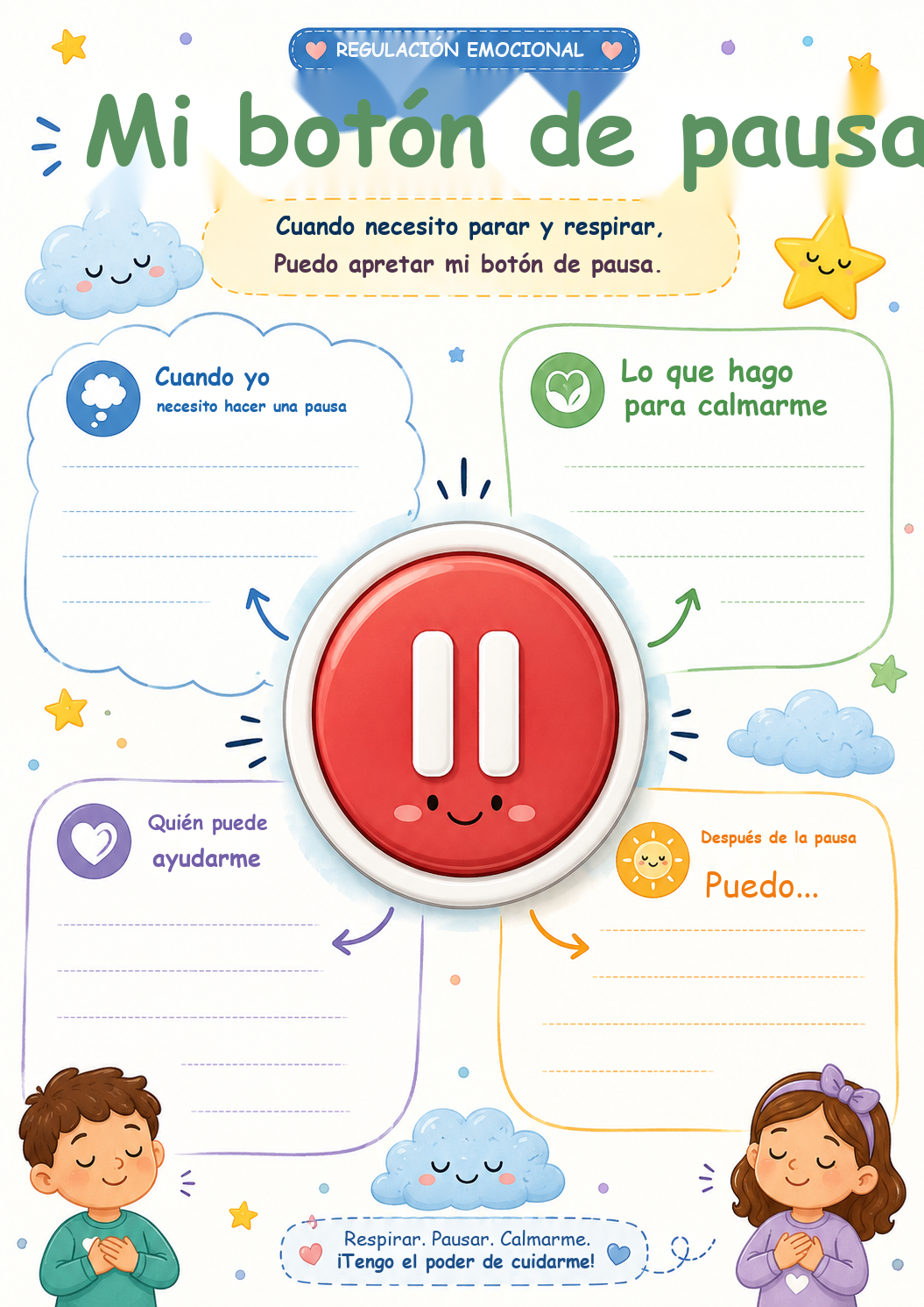 Mi botón de descanso — Plan personal para la interrupción del descontrole