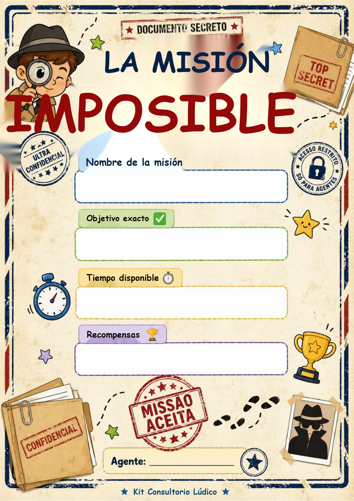 La misión imposible — Entrenando a iniciar tareas avertidas con estructura de juego